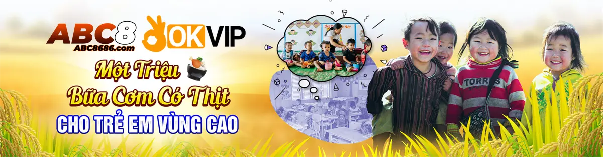 banner logo OKVIP đối tác với ABC8